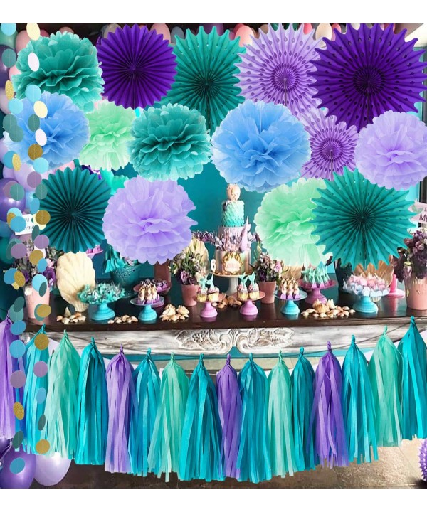 Under The Sea Party Supplies/Mermaid Decorations Teal Purple Blue Mint ...