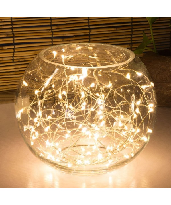 60-LED Fairy Lights-6-Pack Battery Operated String Lights-Warm White-9 ...