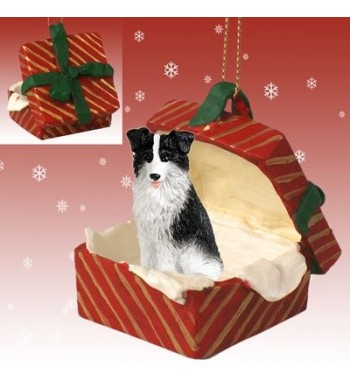 BORDER COLLIE Christmas Ornament RGBD62