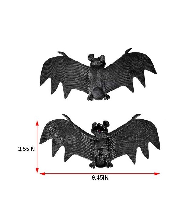 Halloween Hanging Bat - Set of 3 Realistic Looking Spooky Hanging Bats ...